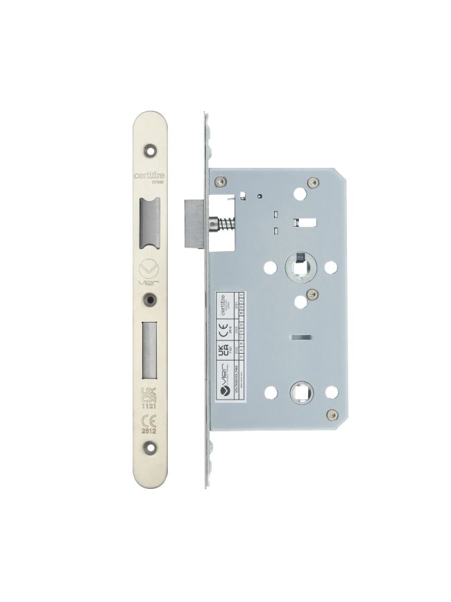 Zoo Hardware 2 Piece - DIN bathroom - 78mm c/c - backset 60mm - Stainless Steel