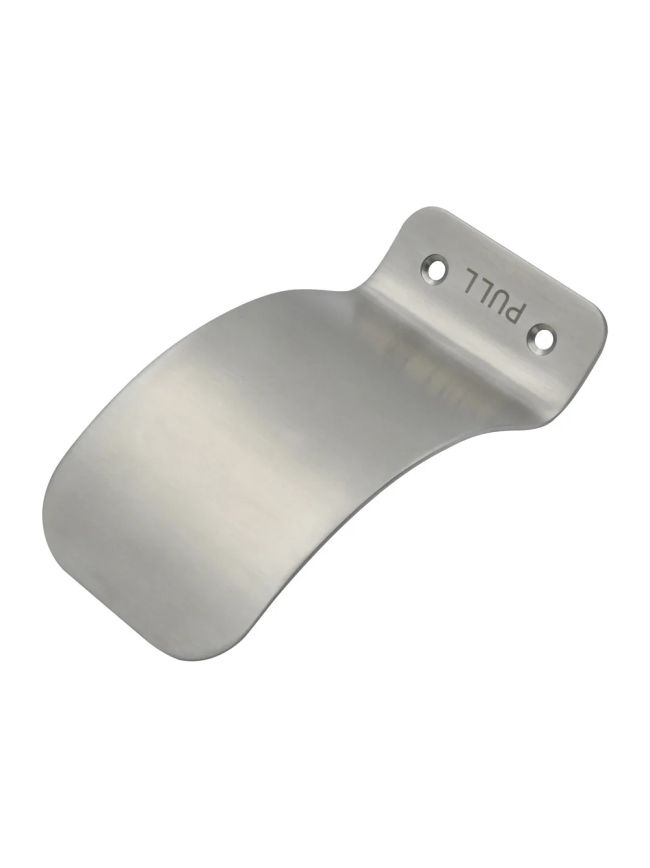 Zoo Hardware Hands Free Pull Face Fixed Side - Pressed Body Sat. St. Steel - Stainless Steel