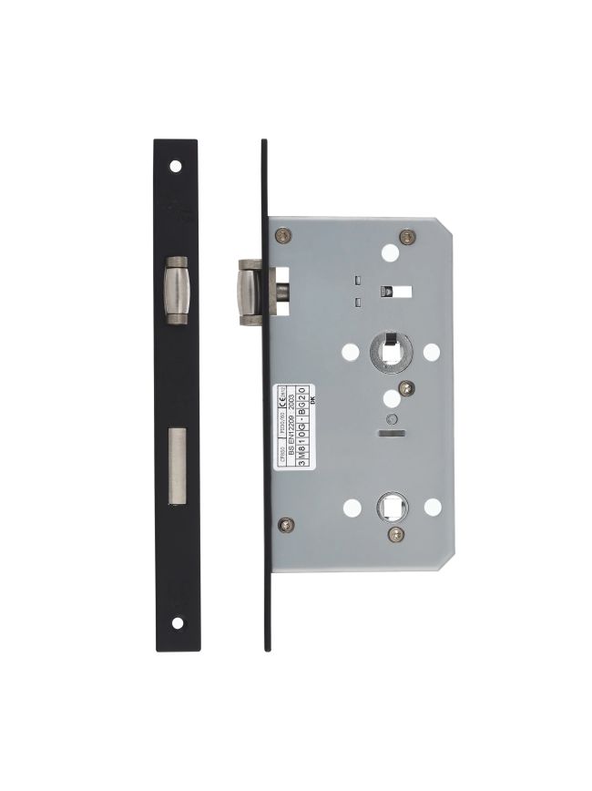 Zoo Hardware Din lift to lock - 72mm c/c - backset 60mm - Powder Coat Black