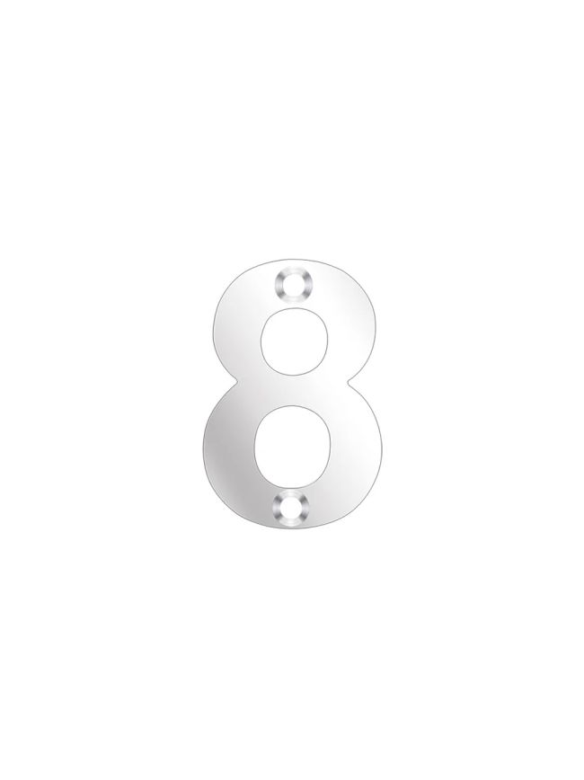 Zoo Hardware Numerals - 50mm - Stainless Steel
