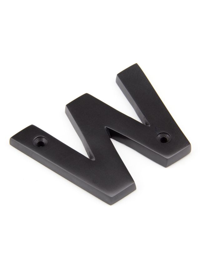 Aged Bronze Letter W