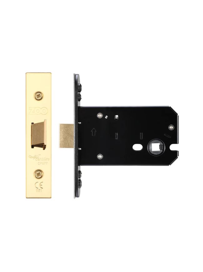 Zoo Hardware Flat latch - 102mm C/W PVD Forend and Strike