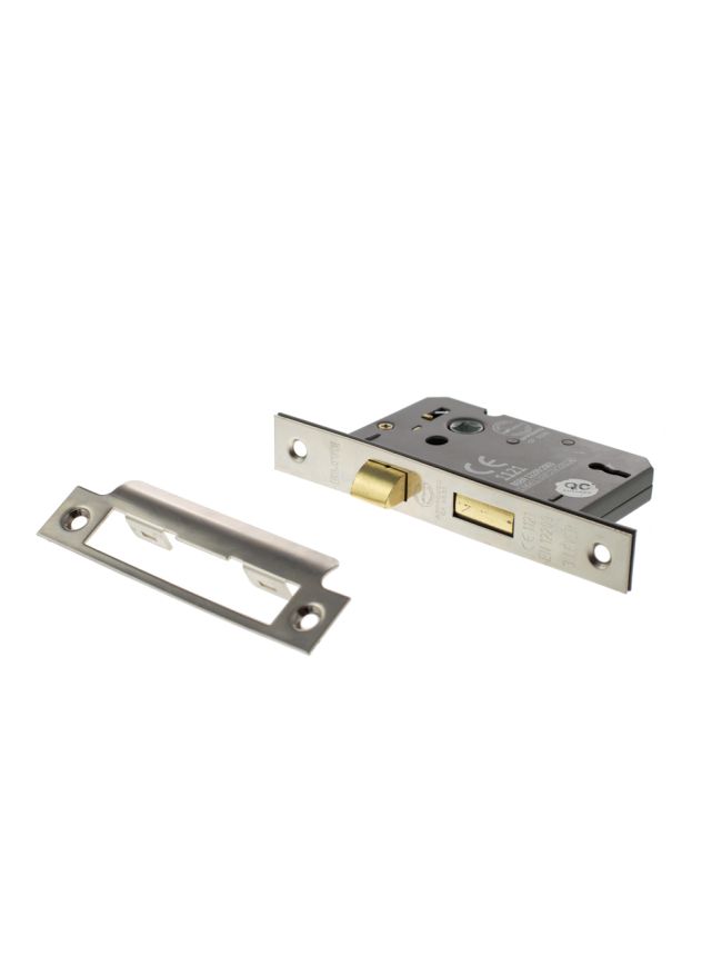 Atlantic 3 Lever Key Sashlock [CE] 2.5" - Satin Nickel