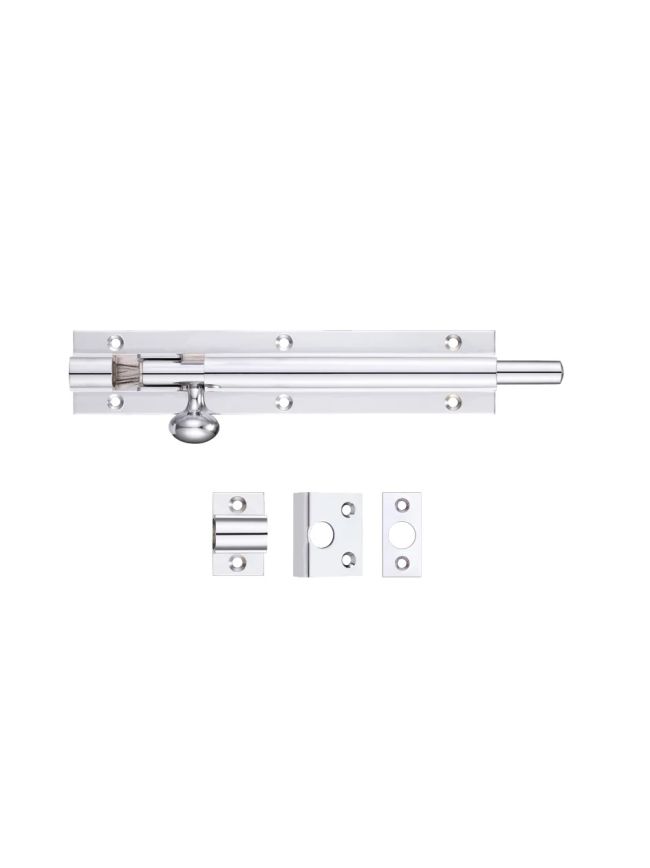 Zoo Hardware Architectural Barrel Bolt 150mm x 30mm - Chrome