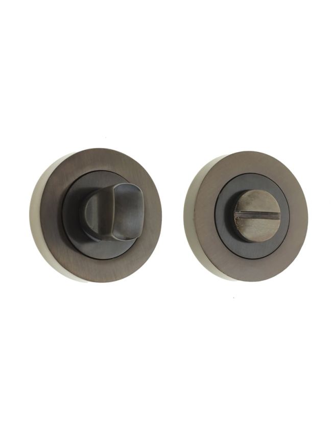 Jedo Designer Turns & Releases 50mm Round Rose no Indicator 50x10mm Dark Bronze - By Frelan Hardware - JV2666DB