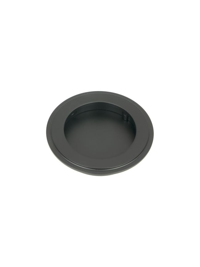 Matt Black 75mm Art Deco Round Pull