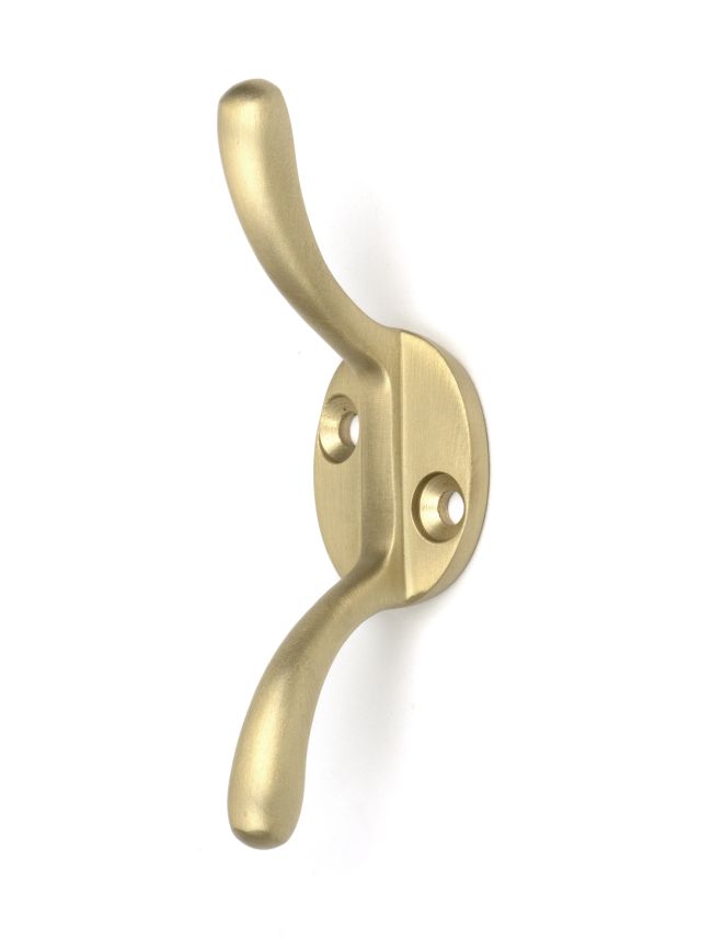 Satin Brass Newbury Cleat Hook