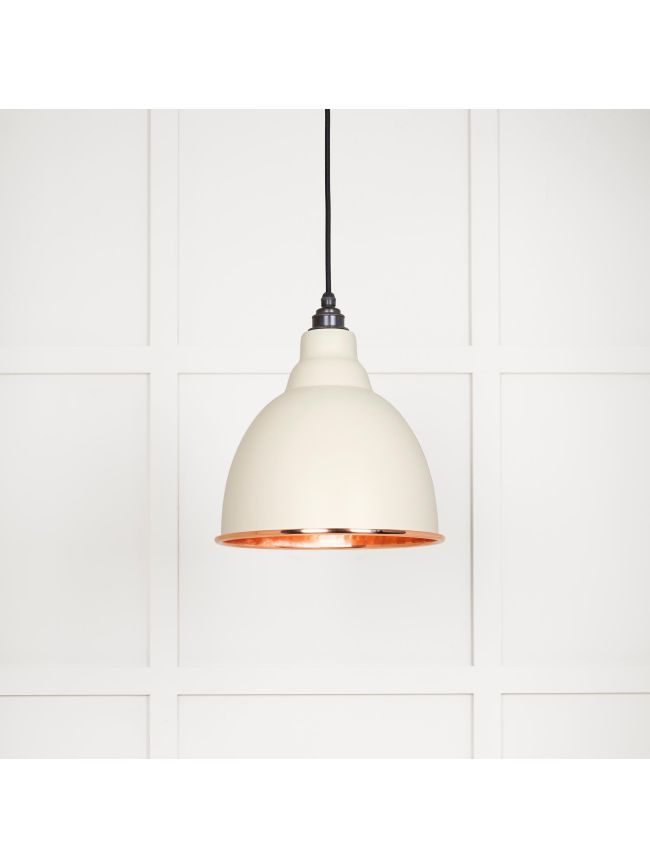 Hammered Copper Brindley Pendant in Teasel