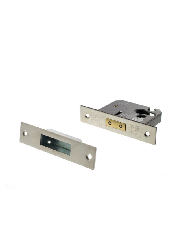 Atlantic Euro Deadlock [CE] 3" - Polished Nickel