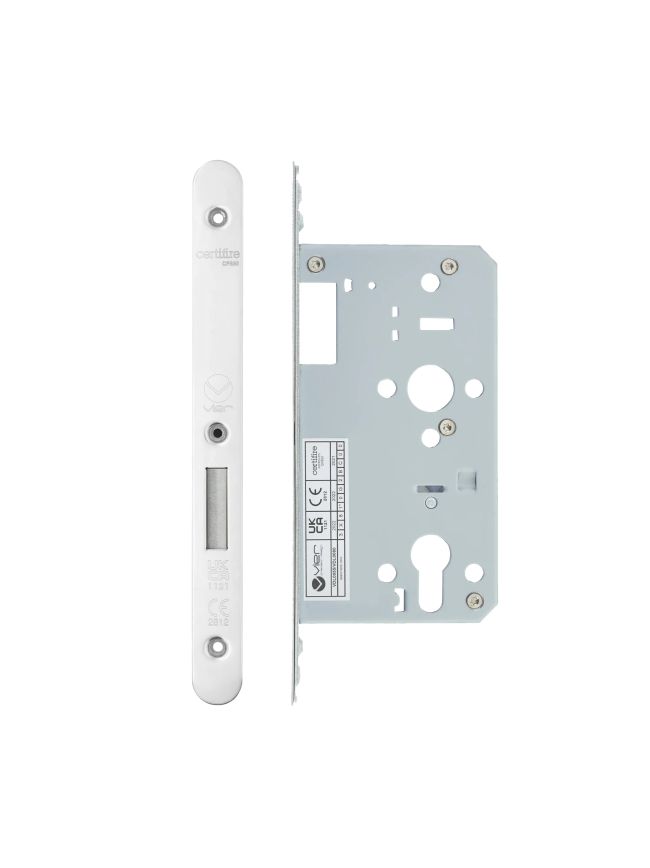 Zoo Hardware 2 Piece - DIN euro deadlock - backset 60mm - radius - Stainless Steel