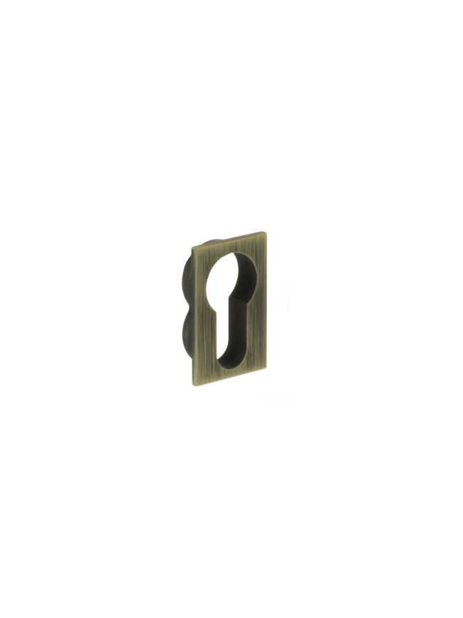 Forme Concealed Rose Euro Escutcheons Square - Yester Bronze (Pair)