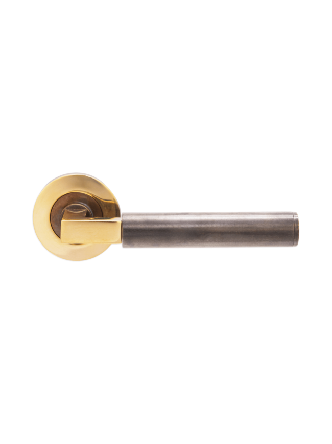 Opal Knurlmond Lever on Rose Aged Brass