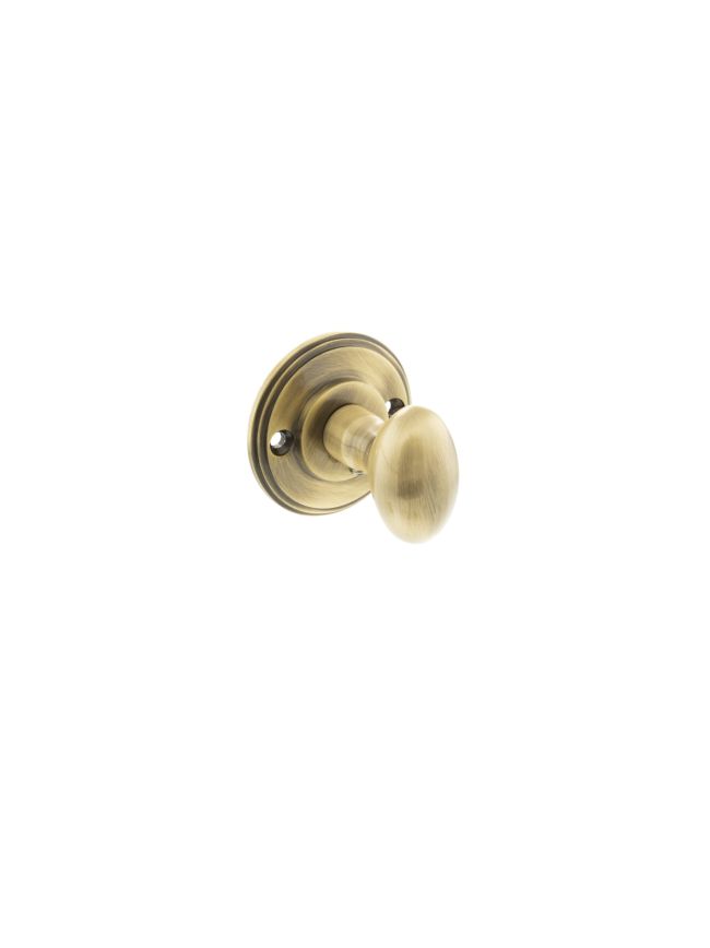 Millhouse Brass Solid Brass Oval WC Turn and Release - Antique Brass