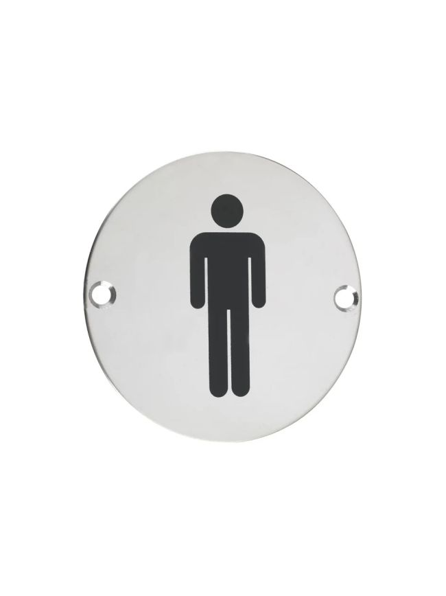 Zoo Hardware Sex Symbol - Male - 76mm dia - Stainless Steel