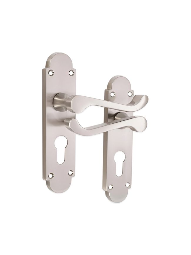 Oakley Lever on Backplate Euro Satin Nickel