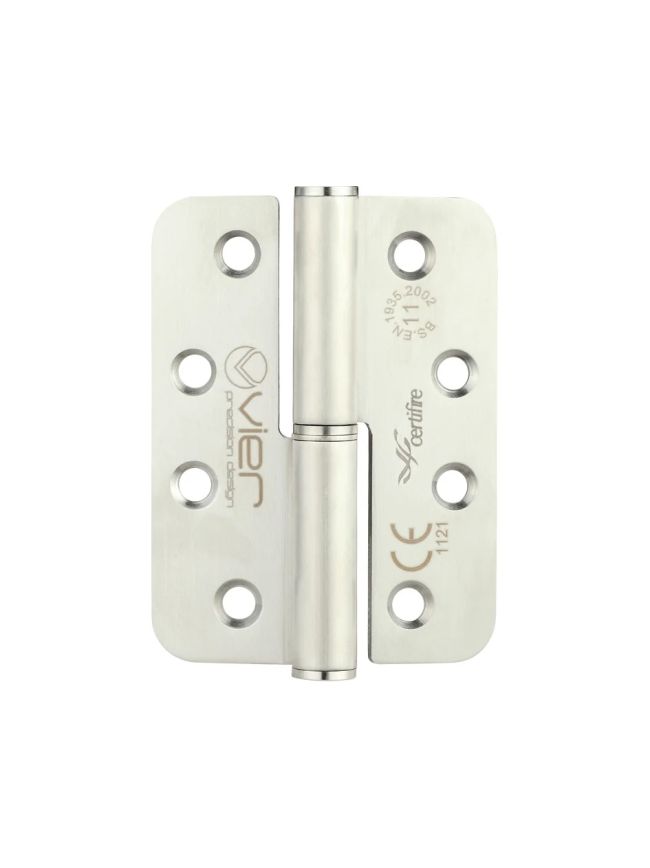 Zoo Hardware Grade 11 Lift Off Hinge Stainless Steel - Radius - Grade 201 - 102 x 76 x 3mm - Right Hand