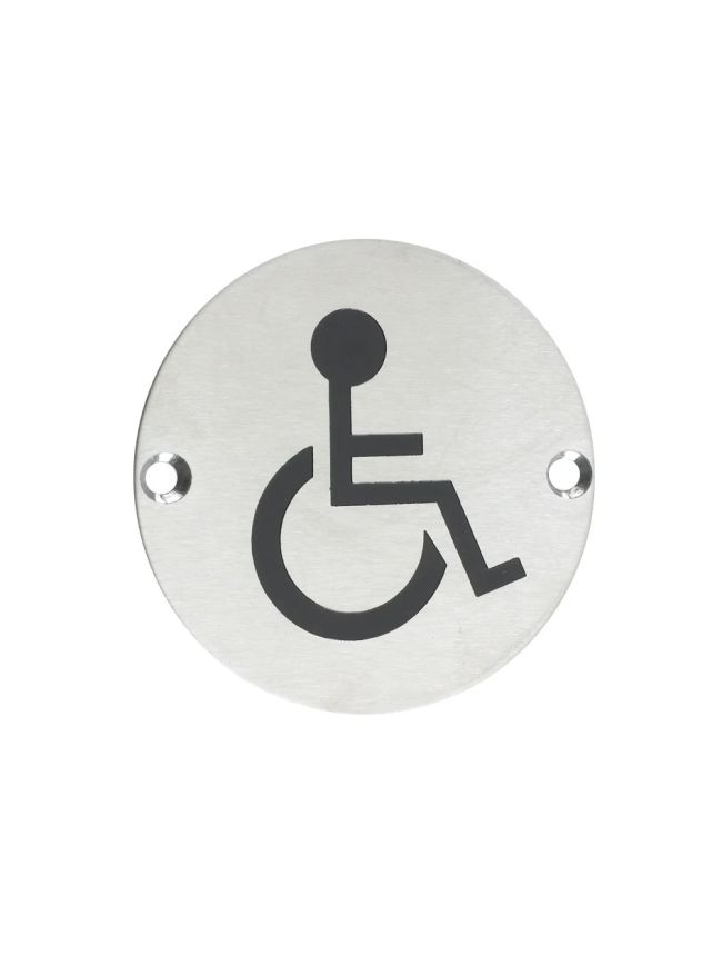 Zoo Hardware Sex Symbol - Disabled - 76mm dia - Satin Stainless