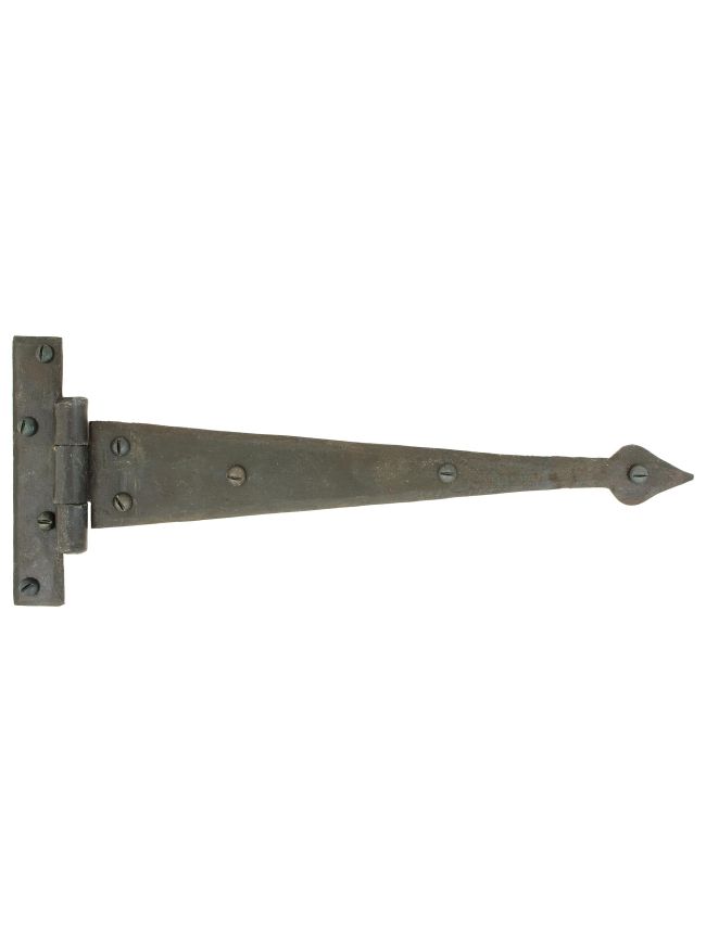 Beeswax 12" Arrow Head T Hinge (pair)