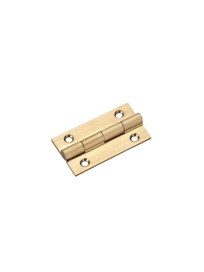Zoo Hardware Solid drawn brass butt hinge - 38 x 22 x 1.3mm - Satin Brass