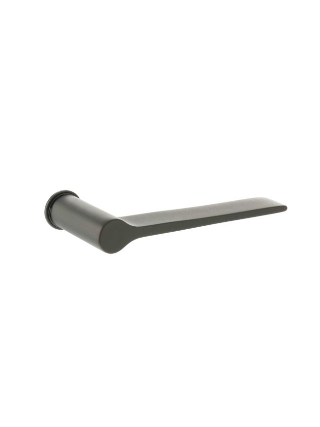 Millhouse Brass Brindley Lever Door Handle on Concealed Round Rose - Urban Dark Bronze (Pair)
