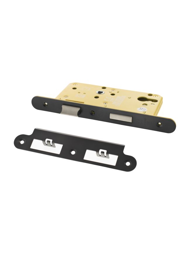 Atlantic DIN Radius Heavy Duty Euro Profile Sashlock Double Throw 60mm backset - Matt Gun Metal