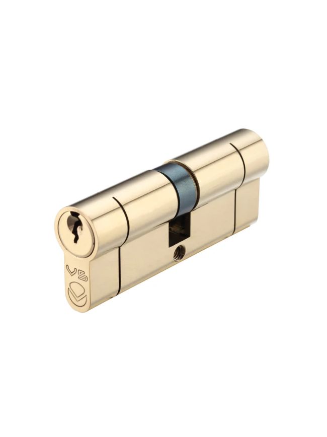 Zoo Hardware V5 80mm Euro Double Cylinder Cylinder Keyed to Differ - Brass