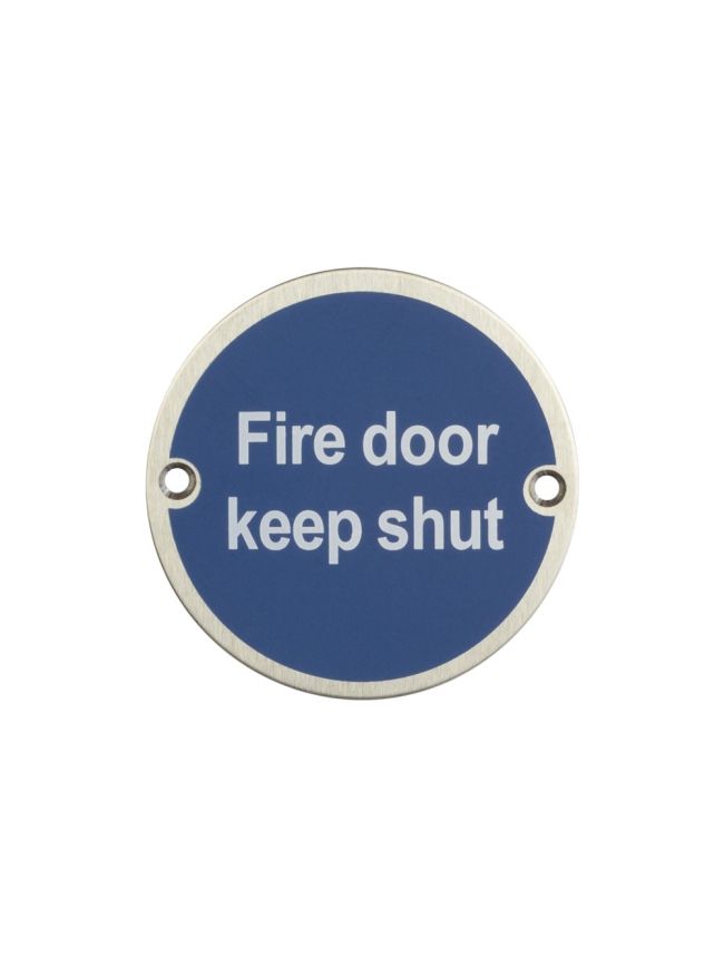Stainless Steel Fire Door Keep Shut 75mm Satin Stainless Steel - By Frelan Hardware - JS100SSS