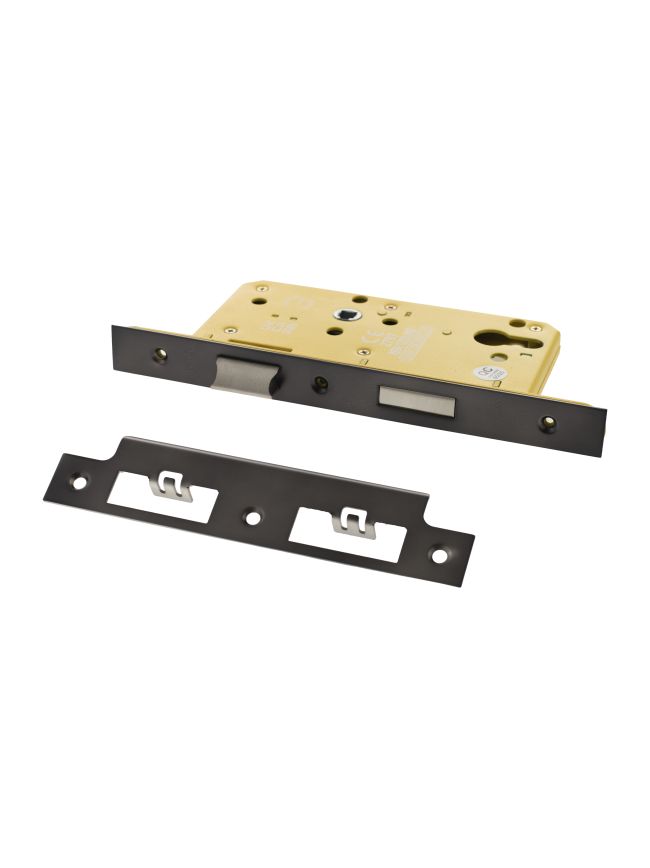Atlantic DIN Heavy Duty Euro Profile Sashlock Double Throw 60mm backset - Satin Brass