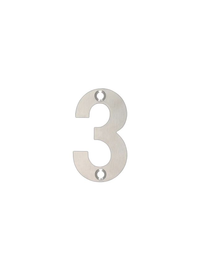 Zoo Hardware Numerals - 50mm - Polished Stainless