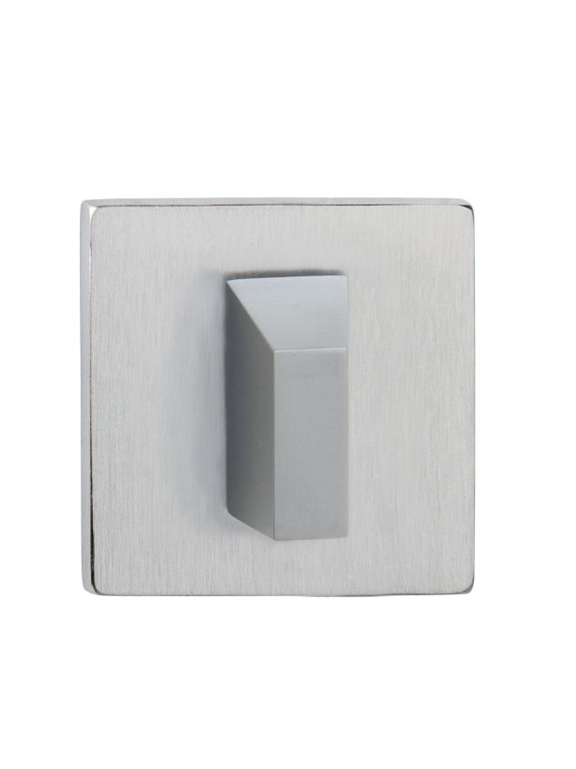 Tupai Rapido 5S Line WC Turn on 5mm Slimline Square Rose (bolt through fixing only) - Satin Chrome