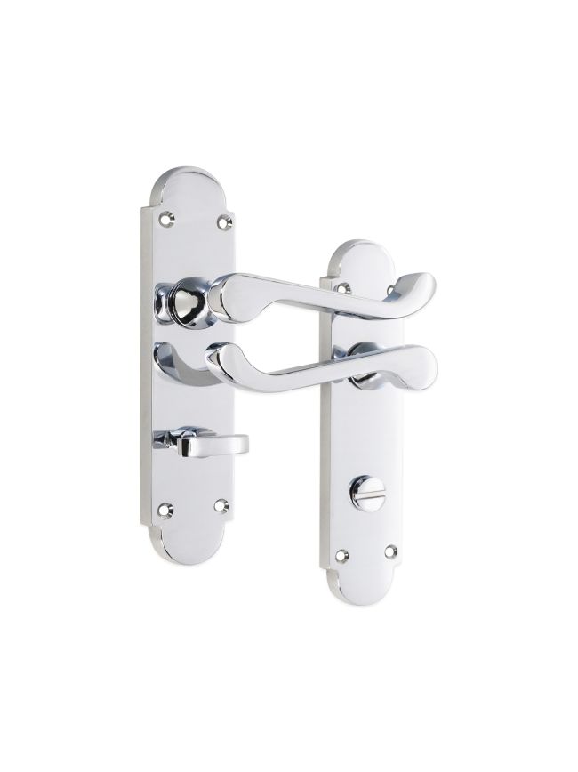 Oakley Lever on Backplate Bathroom Satin Nickel