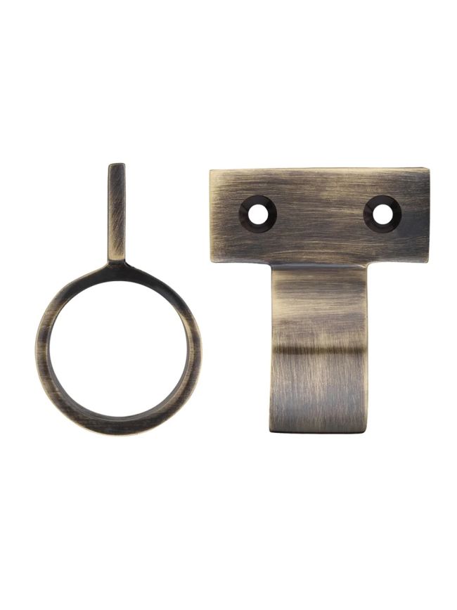 Zoo Hardware Window Sash Ring Vertical Fix - 28mm dia - Bronze