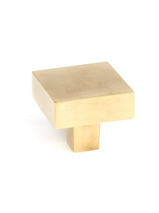 Aged Brass Albers Cabinet Knob - 35mm