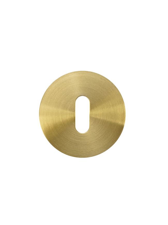 Zoo Hardware Standard Profile Escutcheon - Rosso Slim - 4mm - PVD Satin Brass