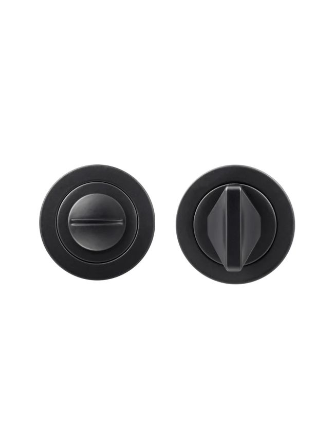 Zoo Hardware Turn & release on round rose - Black