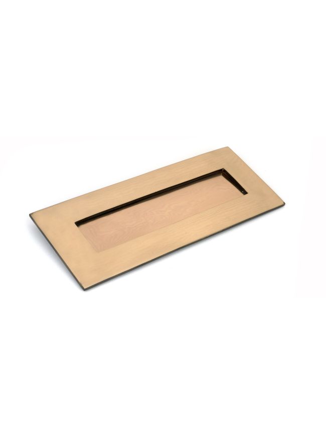 Polished Bronze Small Letter Plate