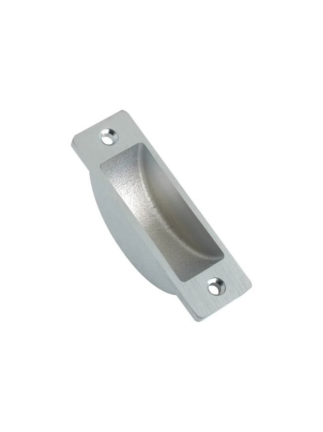 Zoo Hardware Easyclean Dust Socket for Flush Bolts Wood 62 x 19mm - Satin Chrome