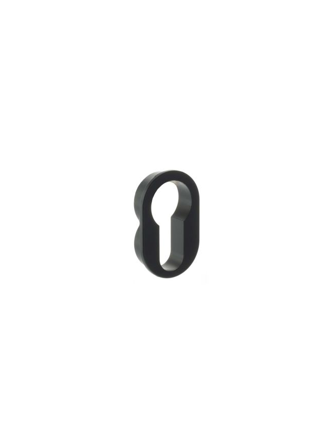 Forme Concealed Rose Euro Escutcheons Round - Matt Black (Pair)