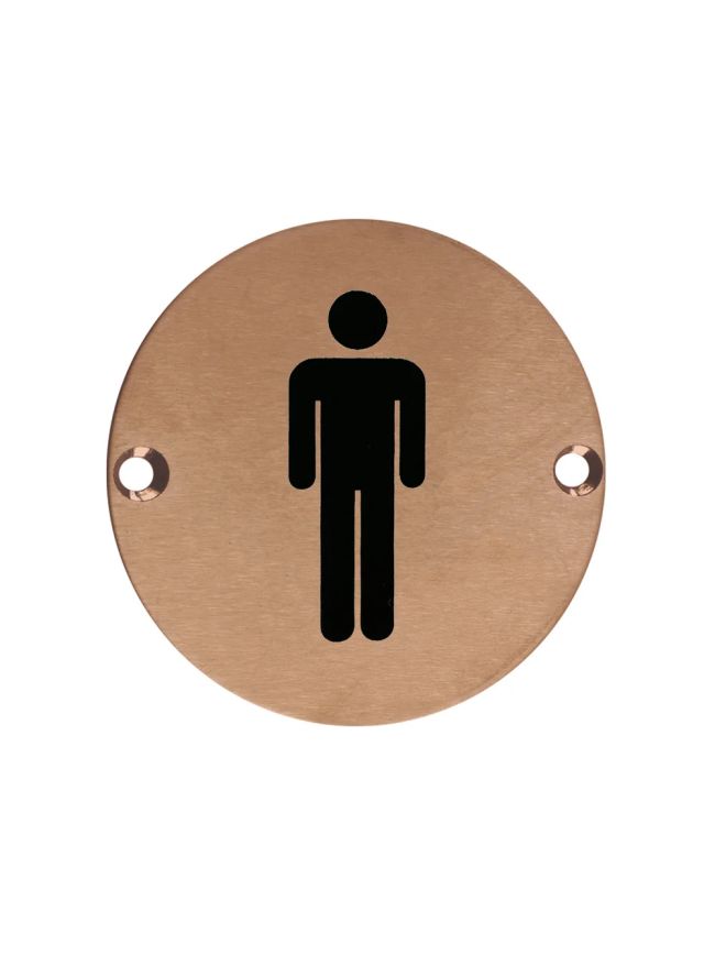 Zoo Hardware Sex Symbol - Male - 76mm dia - PVD Bronze