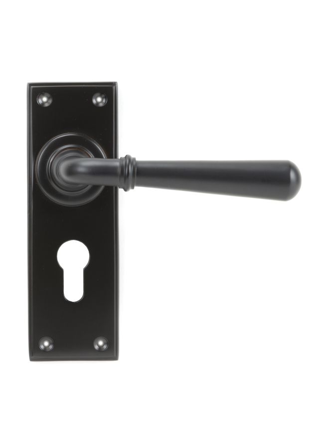 Aged Bronze Newbury Lever Euro Lock Set