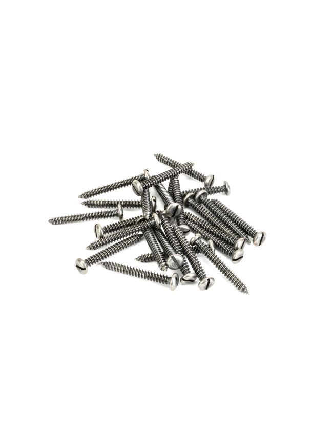 Pewter 10x1½" Round Head Screws (25)