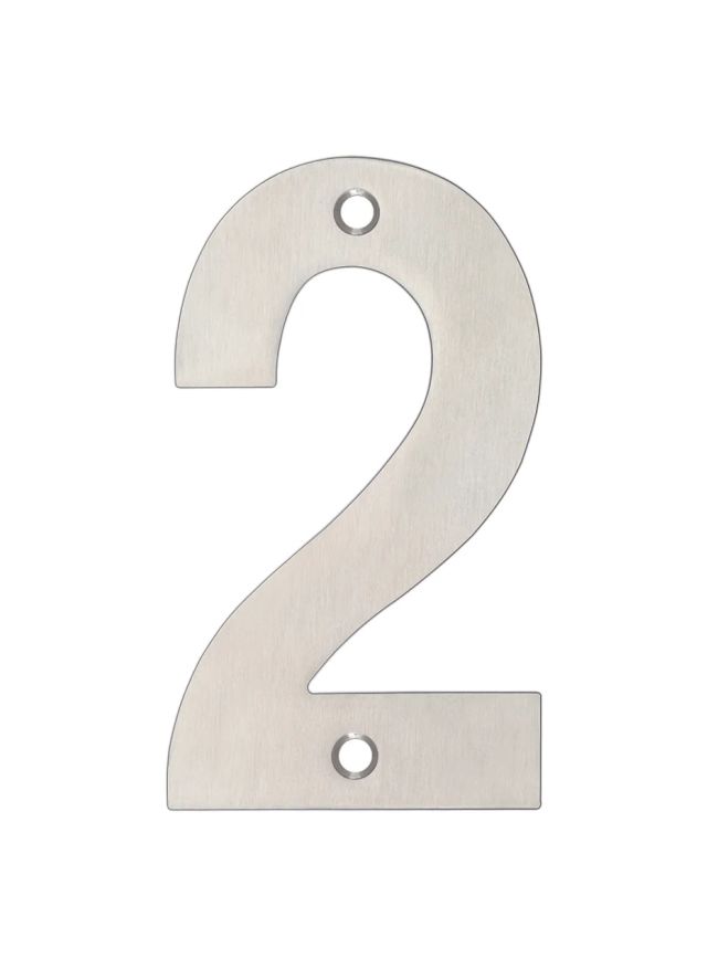 Zoo Hardware Numerals - Satin Stainless