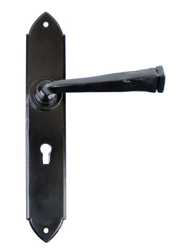 Black Gothic Lever Lock Set