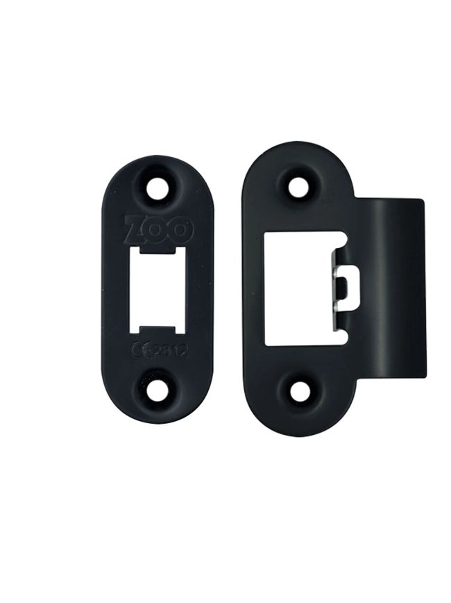 Zoo Hardware Spare Radius Acc Pk for Heavy Duty Tubular Latch - Black