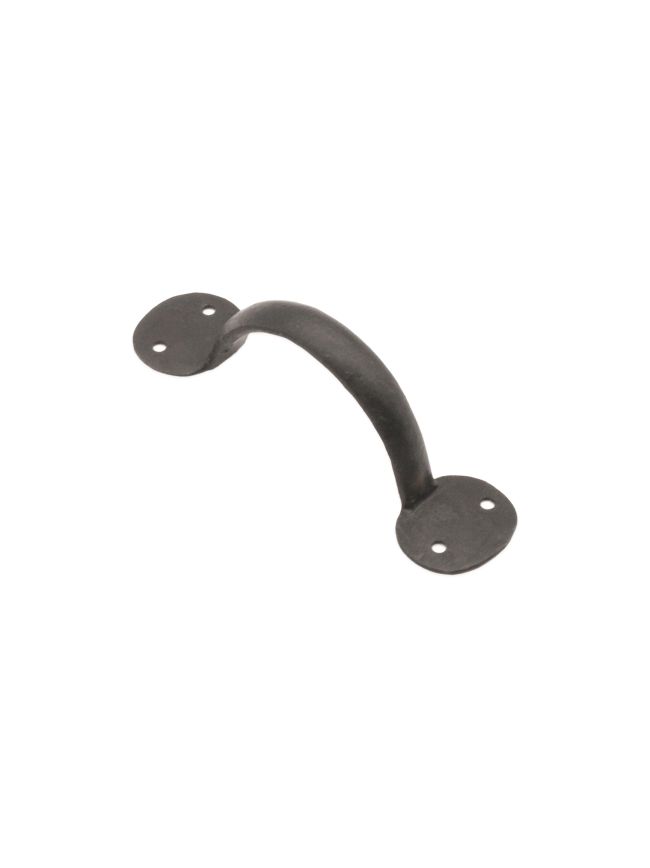 Iron Door Handle Penny End 6" - 150mm Beeswax