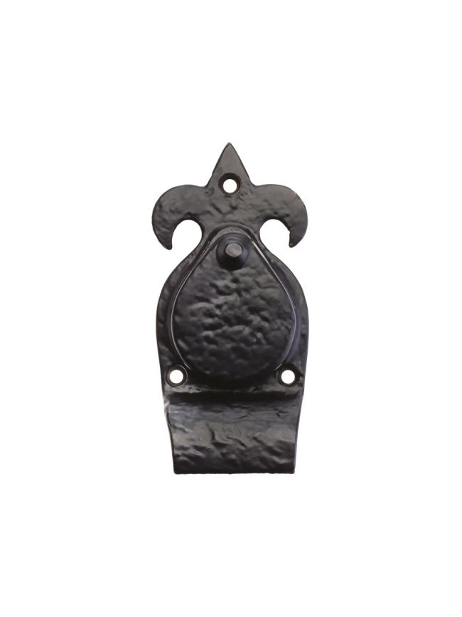Zoo Hardware Fleur De Lys Cylinder Cover - 5" - Black