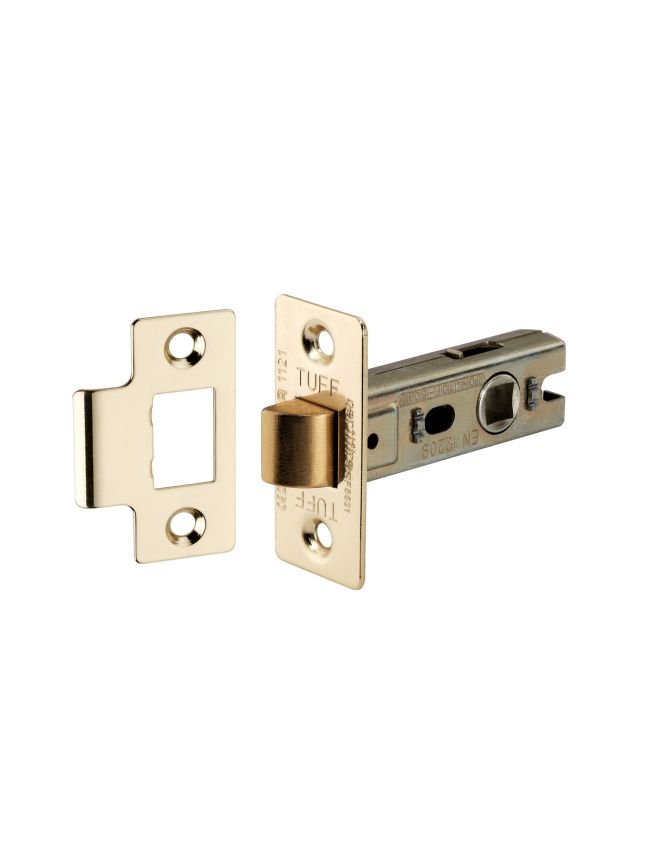 2.5" CE Bolt Through Tubular latch Electro Brass
