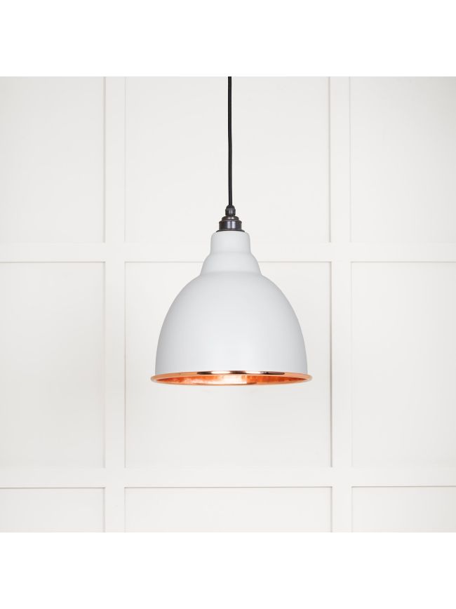 Hammered Copper Brindley Pendant in Flock