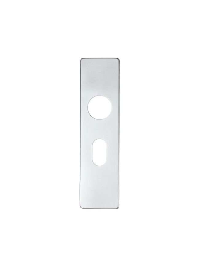 Zoo Hardware Spare Push on Oval Backplate for Aluminium - Satin