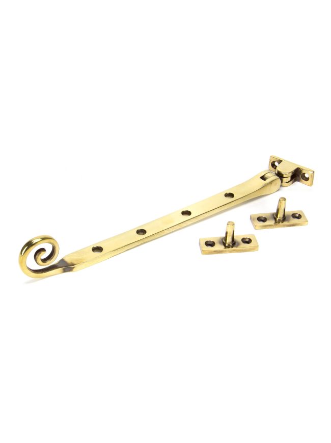 Aged Brass 10" Monkeytail Stay